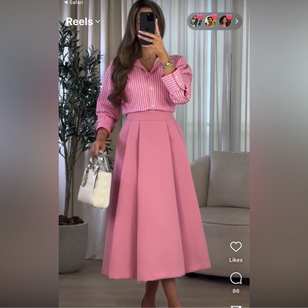 PLEATED CAPE SKIRT ZW COLLECTION
PINK 0/2731/100/620/04